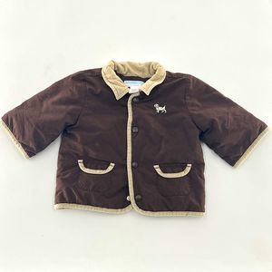 Janie and Jack Chocolate Barn Jacket sz 0-6 mo